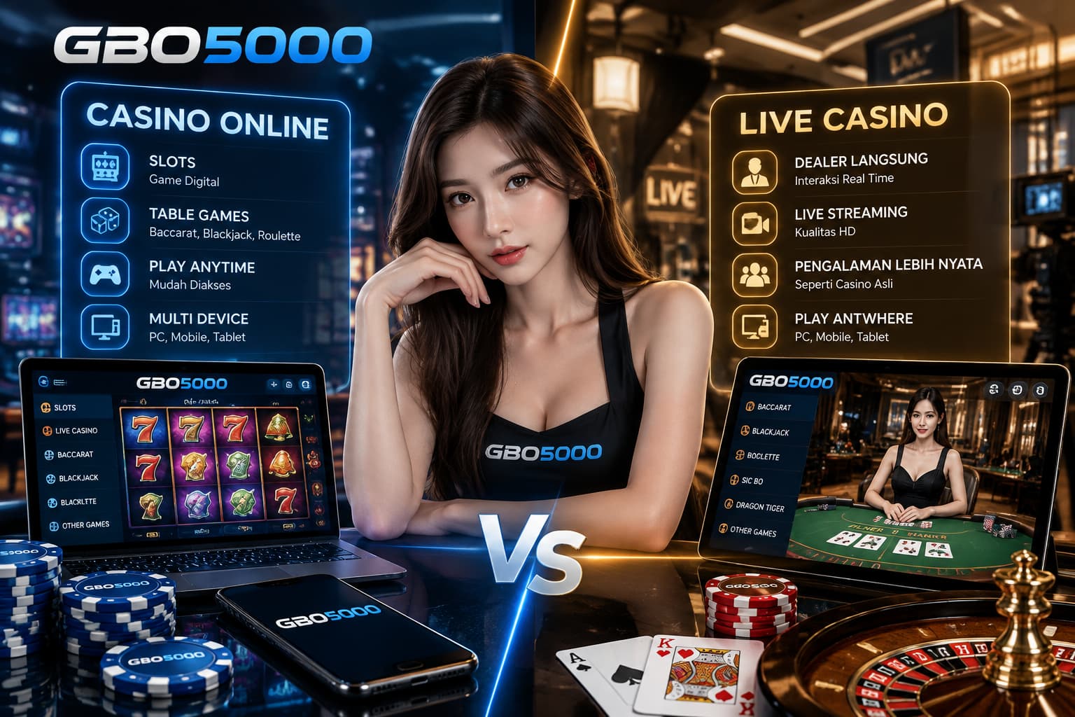 Perbedaan Casino Online dan Live Casino Modern Yang Perlu Diketahui
